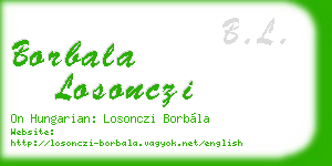 borbala losonczi business card